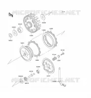 EMBRAYAGE pour Kawasaki ZZR600