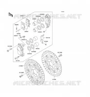 FREIN AVANT pour Kawasaki ZZR600