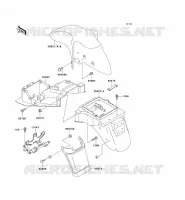 GARDE BOUE pour Kawasaki ZZR600