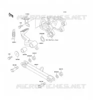 PEDALE DE FREIN pour Kawasaki ZZR600