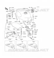 RESERVOIR CARBURANT pour Kawasaki ZZR600