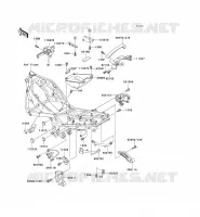 SUPPORT BATTERIE pour Kawasaki ZZR600