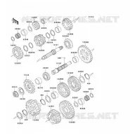 TRANSMISSION pour Kawasaki ZZR600
