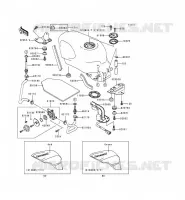 RESERVOIR CARBURANT pour Kawasaki ZZR600