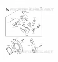 FREIN ARRIERE pour Kawasaki ZZR600