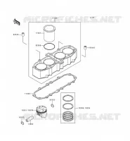 CYLINDRE/PISTON pour Kawasaki ZZR600