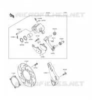 FREIN ARRIERE pour Kawasaki ZZR600