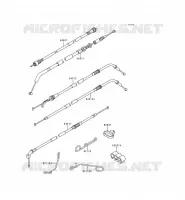CABLES pour Kawasaki ZZR600
