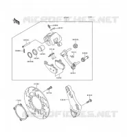 FREIN ARRIERE pour Kawasaki ZZR600