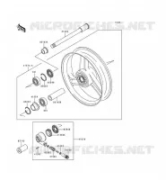 ROUE AVANT pour Kawasaki ZZR600