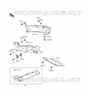 CACHE LAT&Eacute;RAL/GARDE CHAINE pour Kawasaki ZZR600