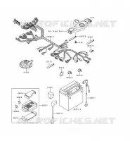 CHASSIS EQUIPMENT ELECTRIQUE pour Kawasaki ZZR600