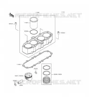CYLINDRE/PISTON pour Kawasaki ZZR600