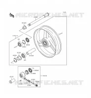 ROUE AVANT pour Kawasaki ZZR600