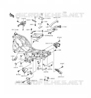 SUPPORT BATTERIE pour Kawasaki ZZR600