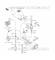 SYSTEME D'EVAPORATION CARBURANT pour Kawasaki ZZR600