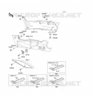 CACHE LAT&Eacute;RAL/GARDE CHAINE pour Kawasaki ZZR600