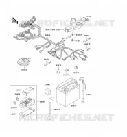 CHASSIS EQUIPMENT ELECTRIQUE pour Kawasaki ZZR600