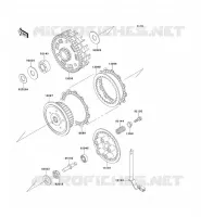 EMBRAYAGE pour Kawasaki ZZR600