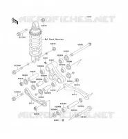 SUSPENSION ARRI&Egrave;RE pour Kawasaki ZZR600