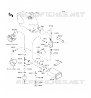 SYSTEME D'EVAPORATION CARBURANT(CA) pour Kawasaki ZZR600