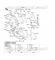CARENAGE INFERIEUR pour Kawasaki ZZR600