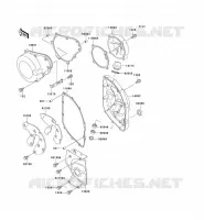 COUVERCLES MOTEUR pour Kawasaki ZZR600