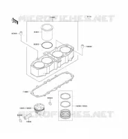 CYLINDRE/PISTON pour Kawasaki ZZR600
