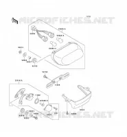 FEUX ARRI&Egrave;RE(S) pour Kawasaki ZZR600
