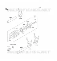 FOURCHETTE/BARRILLET DE SELECTION pour Kawasaki ZZR600