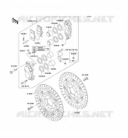 FREIN AVANT pour Kawasaki ZZR600