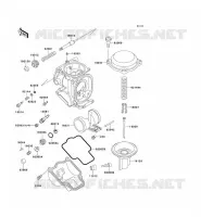 PI&Egrave;CES DE CARBURATEUR pour Kawasaki ZZR600