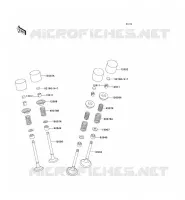 SOUPAPE pour Kawasaki ZZR600