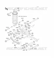 SUSPENSION ARRI&Egrave;RE pour Kawasaki ZZR600