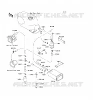SYSTEME D'EVAPORATION CARBURANT(CA) pour Kawasaki ZZR600