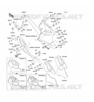 CARENAGE INFERIEUR pour Kawasaki NINJA ZX-6R