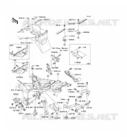 SUPPORT BATTERIE pour Kawasaki NINJA ZX-6R