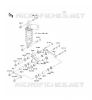SUSPENSION ARRI&Egrave;RE pour Kawasaki NINJA ZX-6R