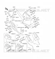 CARENAGE INFERIEUR pour Kawasaki NINJA ZX-6R