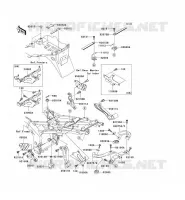 SUPPORT BATTERIE pour Kawasaki NINJA ZX-6R