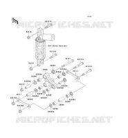 SUSPENSION ARRI&Egrave;RE pour Kawasaki NINJA ZX-6R