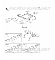 CACHE LAT&Eacute;RAL/GARDE CHAINE pour Kawasaki NINJA ZX-6R