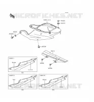 CACHE LAT&Eacute;RAL/GARDE CHAINE pour Kawasaki NINJA ZX-6R