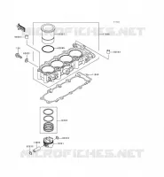CYLINDRE/PISTON pour Kawasaki NINJA ZX-6R