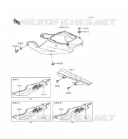 CACHE LAT&Eacute;RAL/GARDE CHAINE pour Kawasaki NINJA ZX-6R