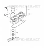 CYLINDRE/PISTON pour Kawasaki NINJA ZX-6R