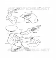 DECALS(GRAY/GRAY) pour Kawasaki NINJA ZX-6R