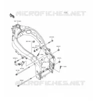 PIECE DE CADRE (COUVERTURE) pour Kawasaki NINJA ZX-6R