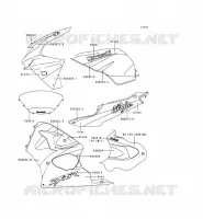 STICKER(GREEN/GRAY) pour Kawasaki NINJA ZX-6R