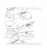 STICKER(RED/GRAY) pour Kawasaki NINJA ZX-6R